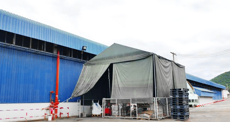 Thailand Warehouse Addressable Fire Alarm and Beam Smoke Detector Project