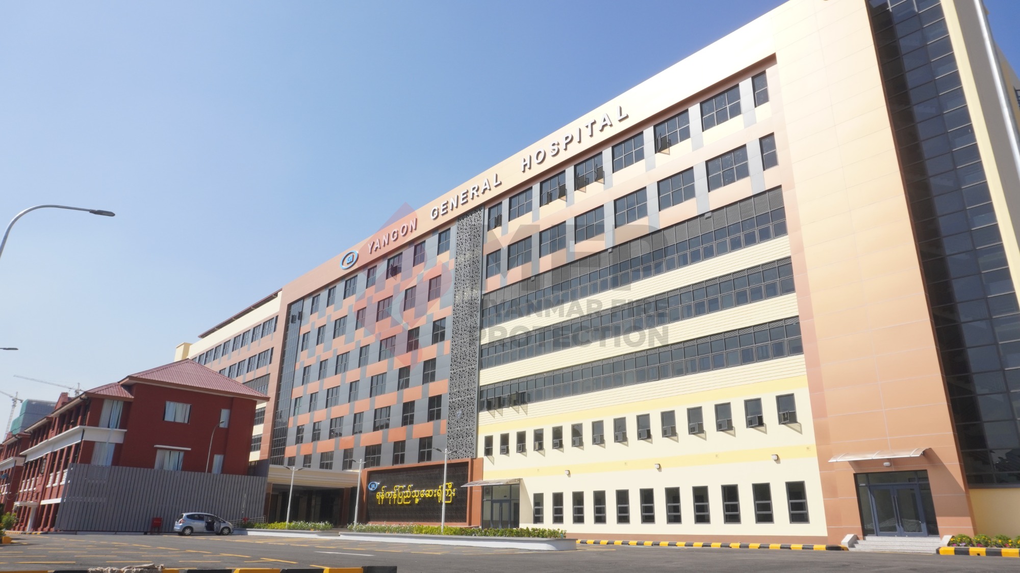 Asenware FP300 addressable system fire alarm for YANGON GENERAL MYANMAR HOSPITAL project in Myanmar